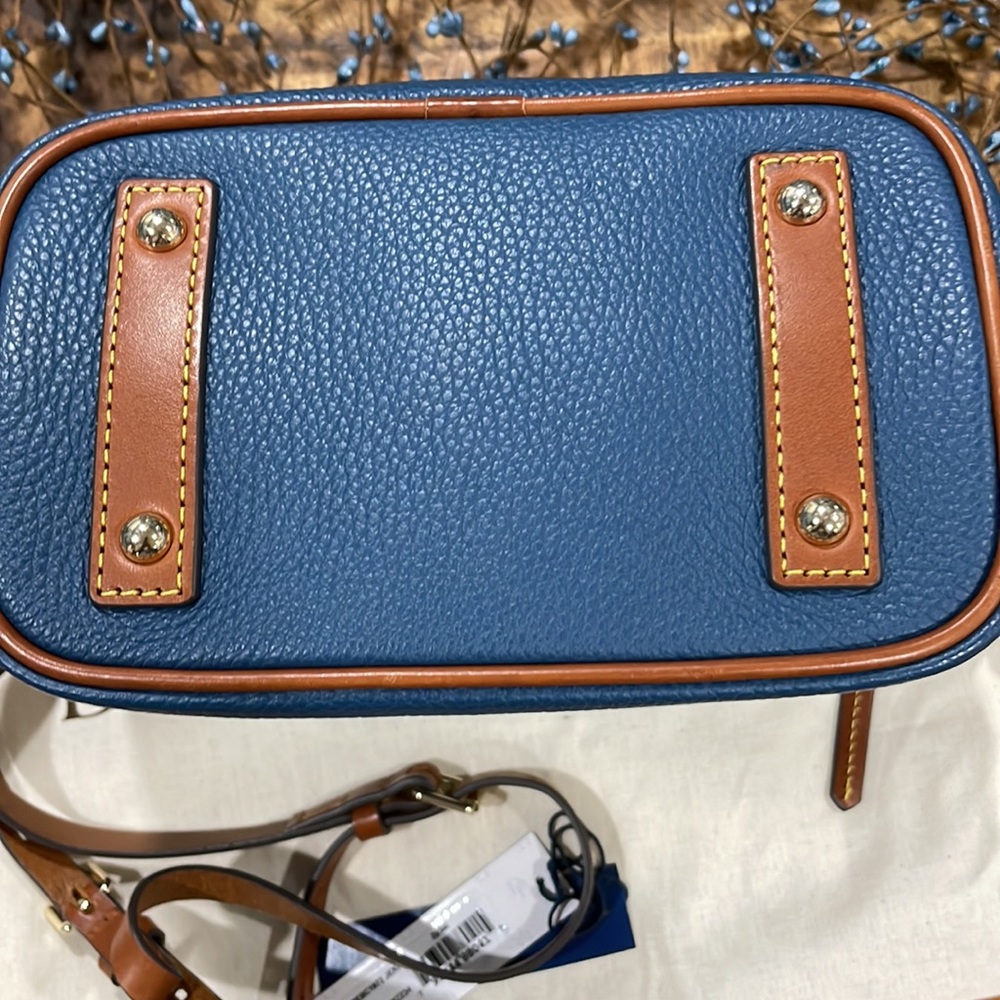 Dooney & Bourke Zip Satchel AWL Blue - Picture 6 of 11
